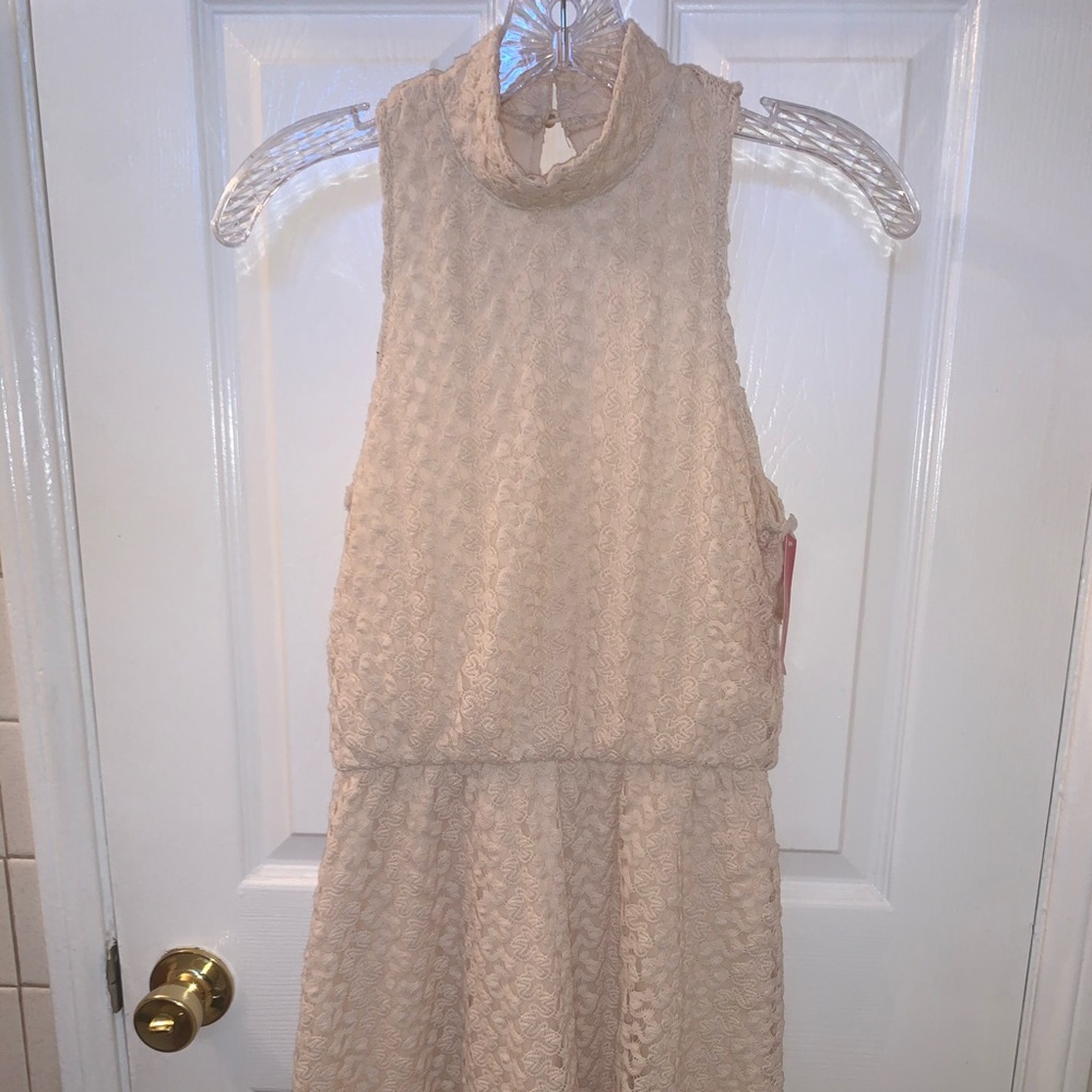 Cream Knitted Dress